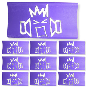 B2 Audio 10 Pack of 0 Gauge Purple Heat Shrink with B2 Audio Logo