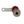 12 Gauge Brass Nickel Plated Positive Red Speaker Push Terminals Quick Connect