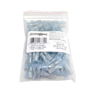 100 Pack 16–14 AWG Blue Nylon Female Quick Disconnects .110 Terminals BNFD110F