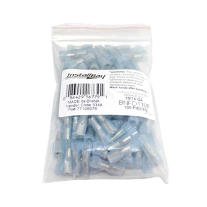 100 Pack 16–14 AWG Blue Nylon Female Quick Disconnects .110 Terminals BNFD110F