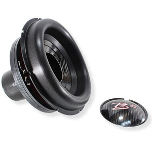 B2 Audio Rampage 12" Re-cone Kit Drop 1-Ohm 4" Coil Carbon Fiber