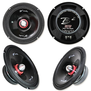 B2 Audio Full Car Audio Package DVPE212 Loaded Enclosure w/ RGB Amplifiers w/ 8" Speakers