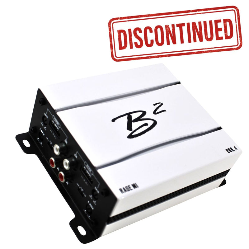 B2 Audio RAGE Micro Series 800 Watt 4-Channel 2-Ohm Class D Full Range Amplifier