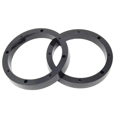 8.5" Black Plastic Speaker Spacer Ring Pair Universal Fit for Custom Installation