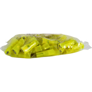 100 Pack 12 to 10 AWG Yellow Nylon Female Quick Disconnects .250 Terminals