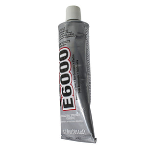 E6000 Industrial Strength Black Medium Viscosity Waterproof Adhesive- 3.7 fl oz