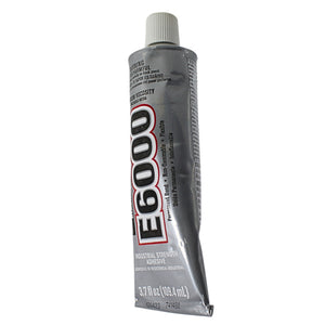E6000 Industrial Strength Black Medium Viscosity Waterproof Adhesive- 3.7 fl oz