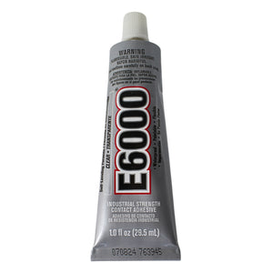 E6000 Industrial Strength Clear Self Leveling Waterproof Adhesive - 1fl oz