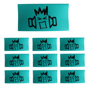 B2 Audio Heat Shrink 10 Pack of 0 Gauge Green with B2 Riot Guy