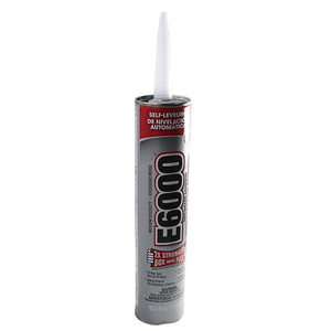 E6000 Black Industrial Strength Self-Leveling Waterproof Adhesive- 10.2 fl oz