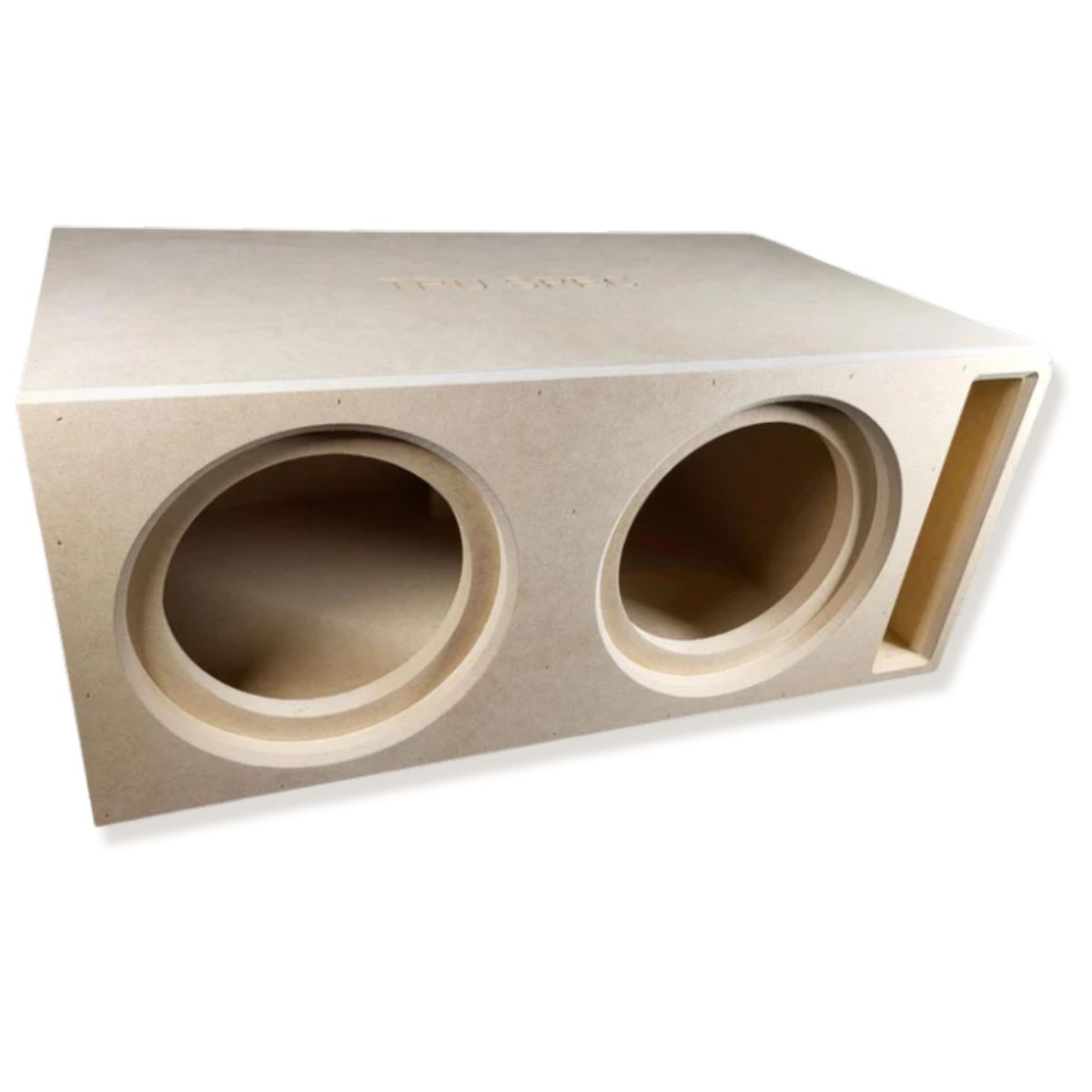 Two RAGE 8" DVC 500W RMS Subwoofer w/Tru Spec Vented Dual 8" Enclosure