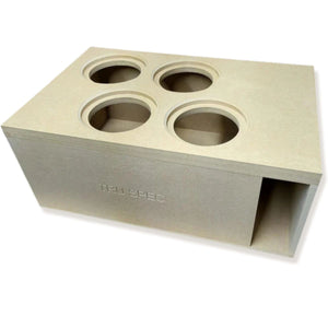 B2 Audio 4x RAGE V3 8" Subwoofer Combo with Tru Spec Four-Up Enclosure