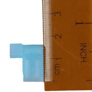 100 Pack 14 to 16 Gauge Blue Flag Spade Female Terminals 90 Degree Connectors