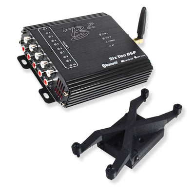 B2 Audio SixTen Black 10Ch Bluetooth DSP 4V 96kHz with Floating Mount Bracket