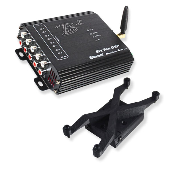 B2 Audio SixTen Black 10Ch Bluetooth DSP 4V 96kHz w Floating Mount Bracket
