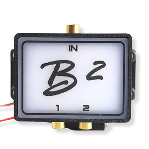 B2 Audio Cockbox 1-to-2 Pair RCA Splitter Distribution Block w/ RGB LED Lights