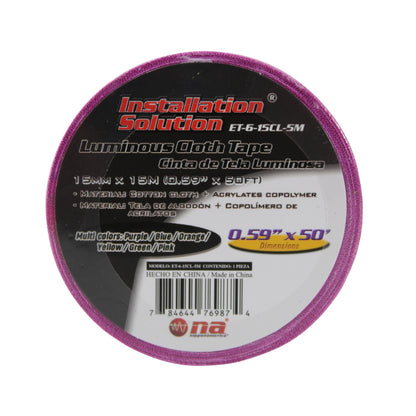 High Heat Harness Copolymer Tape Multi-Color 0.59" x 50 Ft Luminous Cotton Cloth