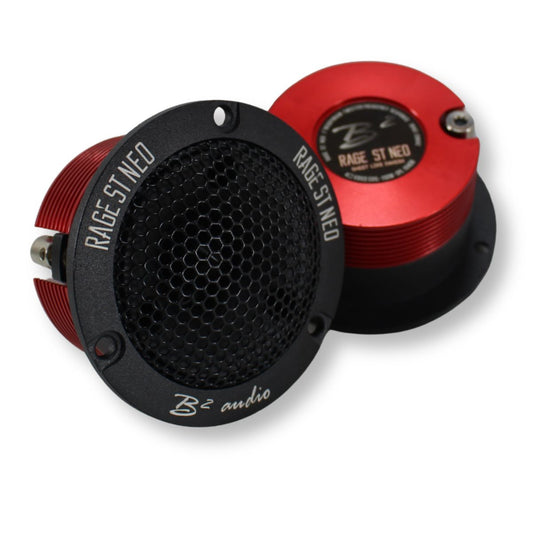 B2 Audio RAGE Series Pair of 1" 4-Ohm 75 Watt RMS Neodymium Tweeters, OD 2.95" RAGE ST NEO