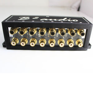 B2 Audio 1-to-8 Pair Cockbox RCA Splitter Distribution Block OPEN BOX