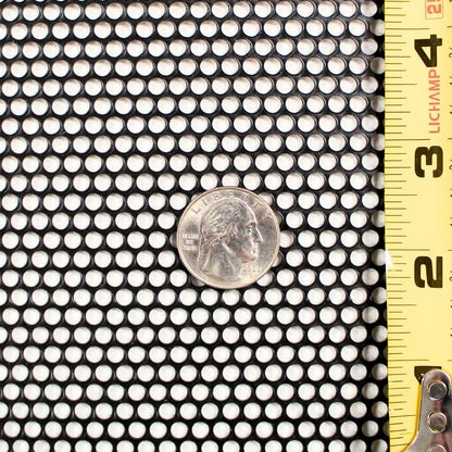 3' x 5' Black Metal Finish Mesh Grill Sheet Staggered Row with 5/32" Holes