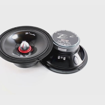 B2 Audio RIOT Series 8" 4-Ohm 150W RMS Mid-Range Speakers UV-Coated Cone, Sold in Pairs RIOT8P