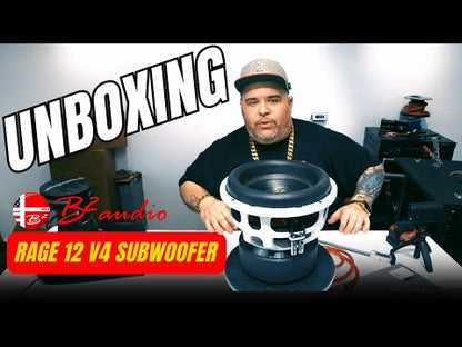 B2 Audio RAGE Series V4 12" 2000 Watt RMS Dual 2-Ohm 3" Voice Coil Subwoofer