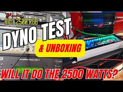 B2 Audio RIOT Mono 2.5K 2500 Watt 1-Ohm Class D Subwoofer Amplifier w/ RGB LED Illumination