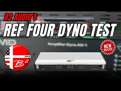 B2 Audio class A/B Ref Four 4CH 1200W SQ Amplifier 4-ohm Bridgeable