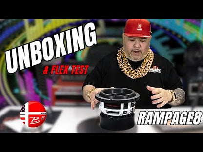 B2 Audio RAMPAGE 8 V3 8" Dual 2-Ohm 2" Voice Coil 1000 Watt RMS Subwoofer